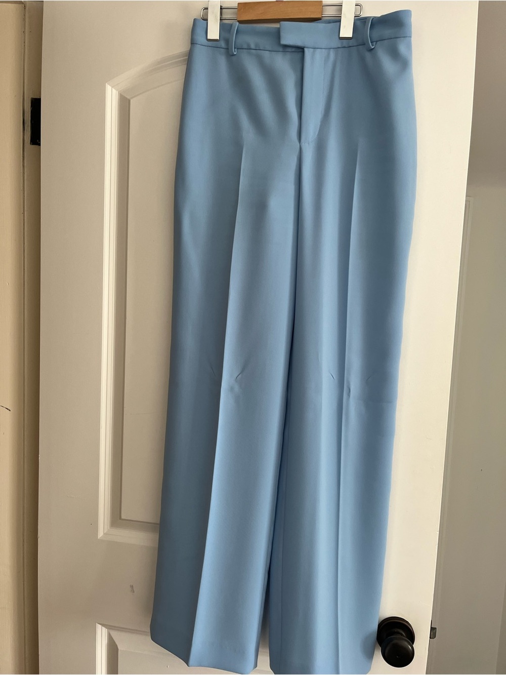 Zara Sky  Blue straight leg Women's pants
